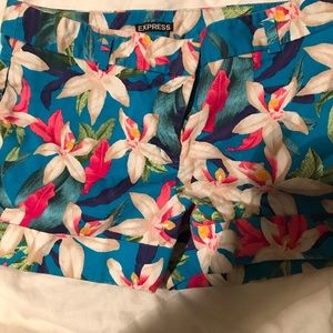 Tropical dress short shorts